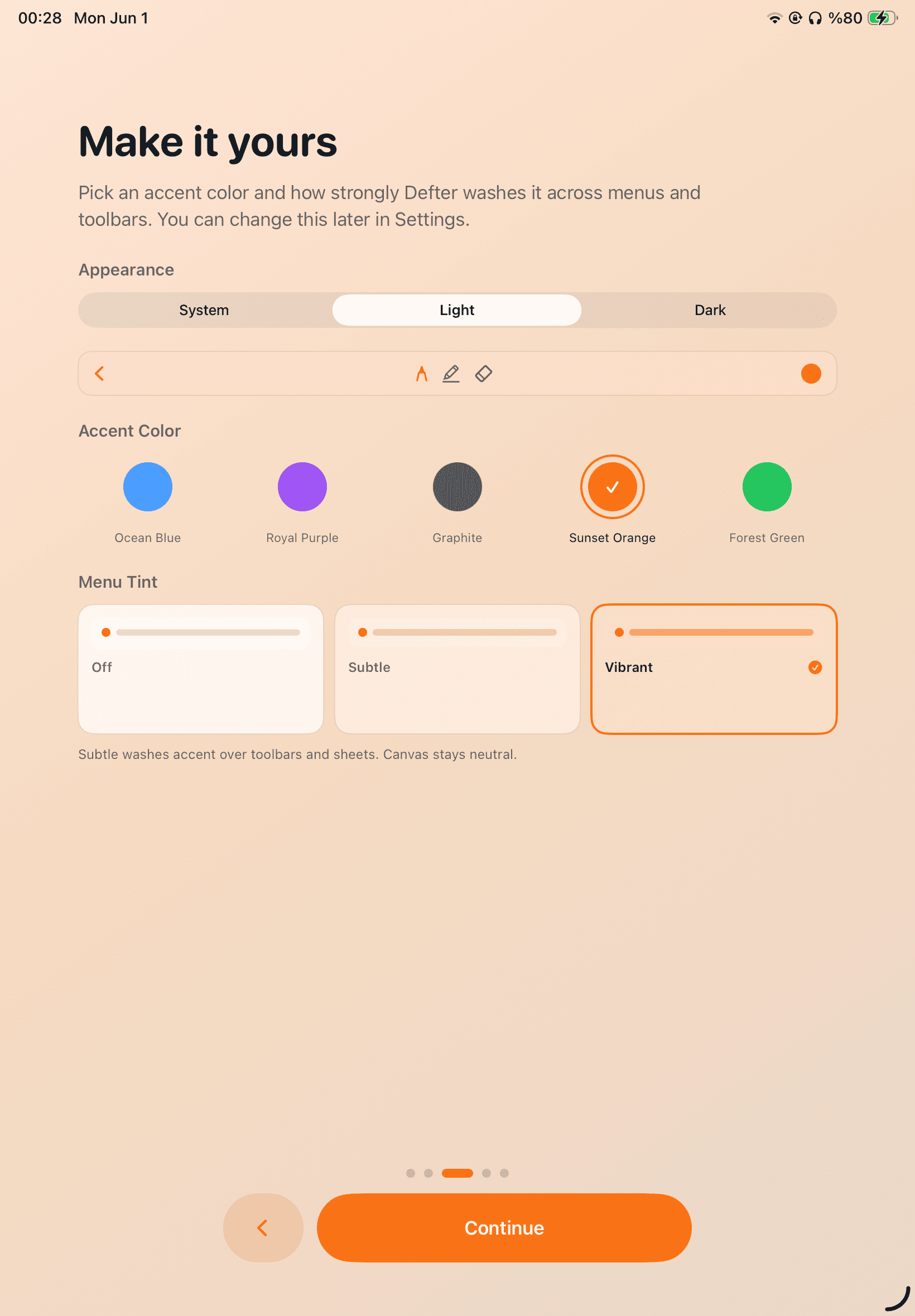 Defter cover, paper, and template customization